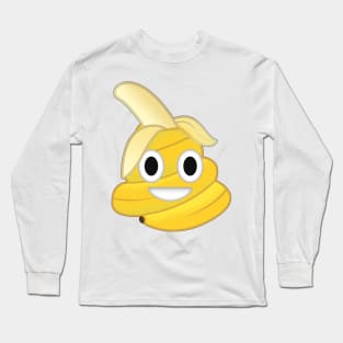 This Shit is Bananas emoji Long Sleeve T-Shirt